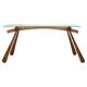 Mid-century side table by Max Kment, maple, cord, Austria, 1950s