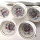 set of 5 Limoges tea/coffee cups, floral pattern