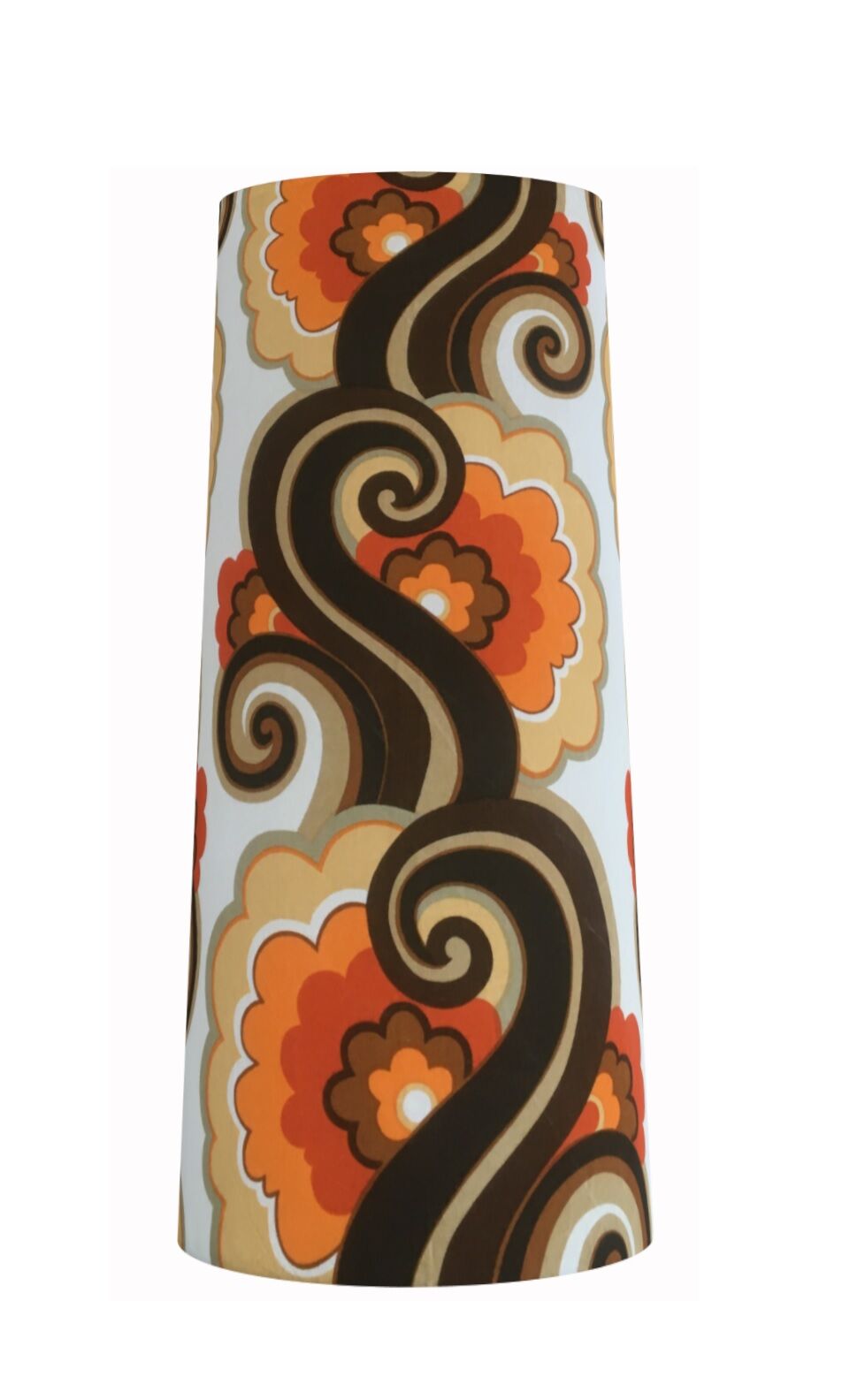 Lampshade Cérianthe H80 D35 D30 - vintage fabric