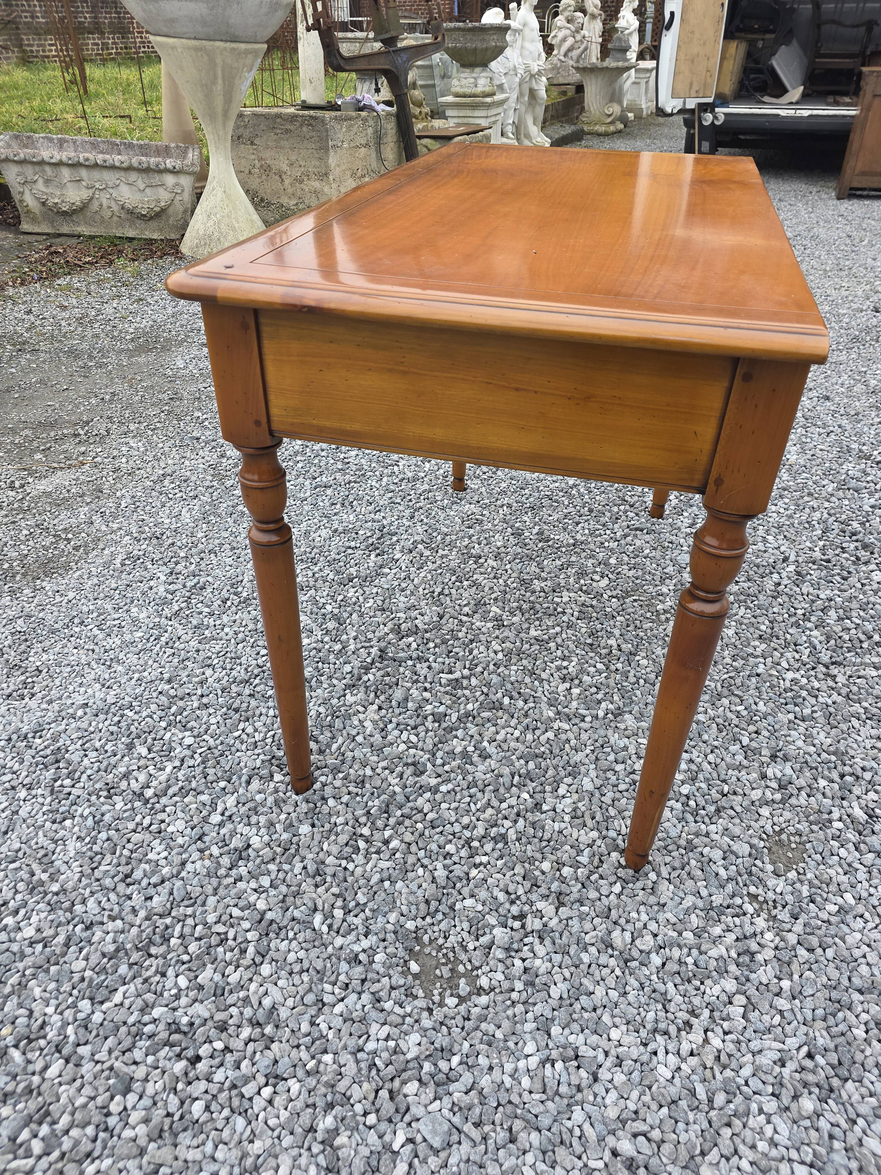 Mid-20th century solid cherry wood desk