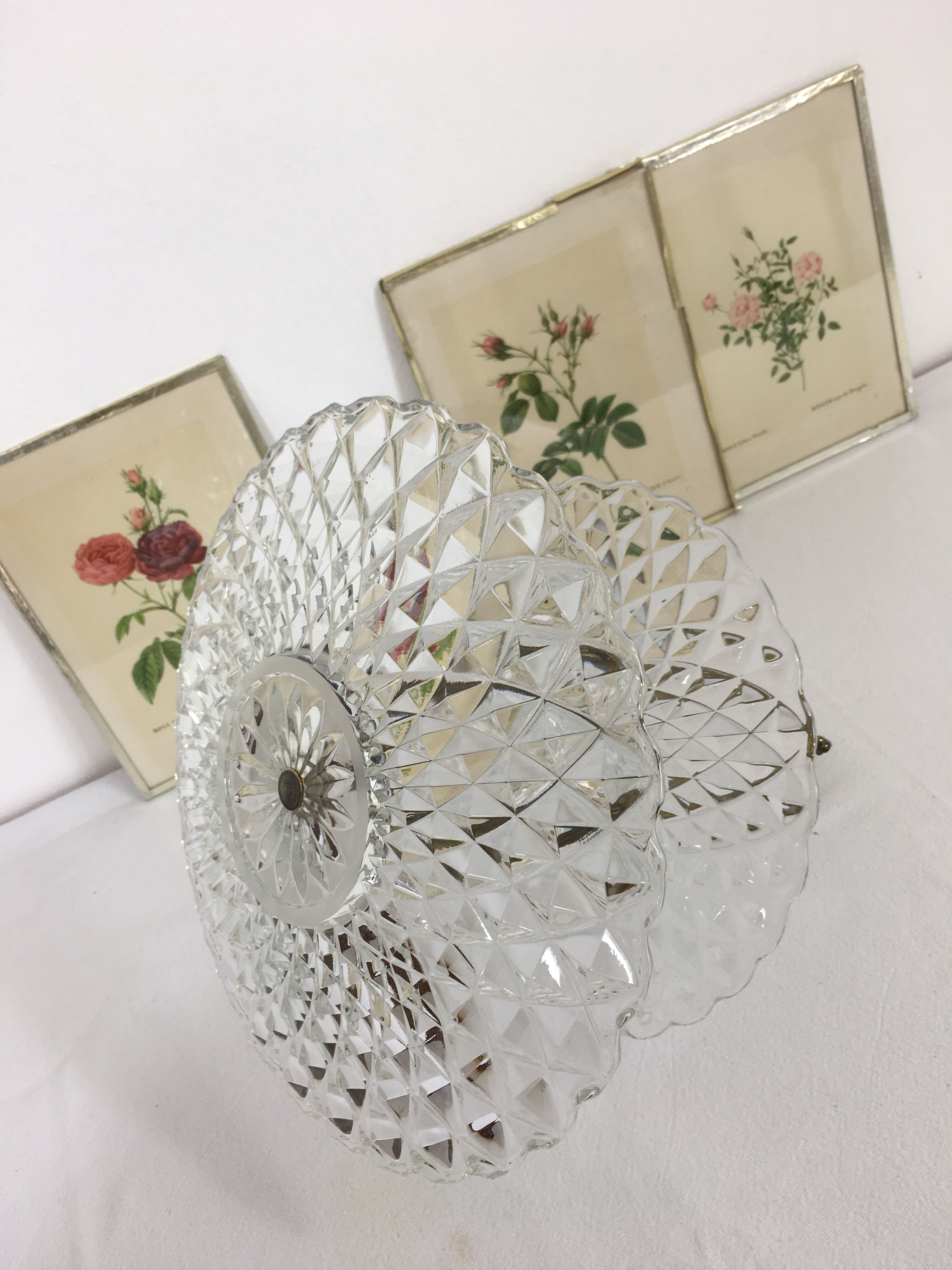 Présentoir 2 étages a gâteau Vintage