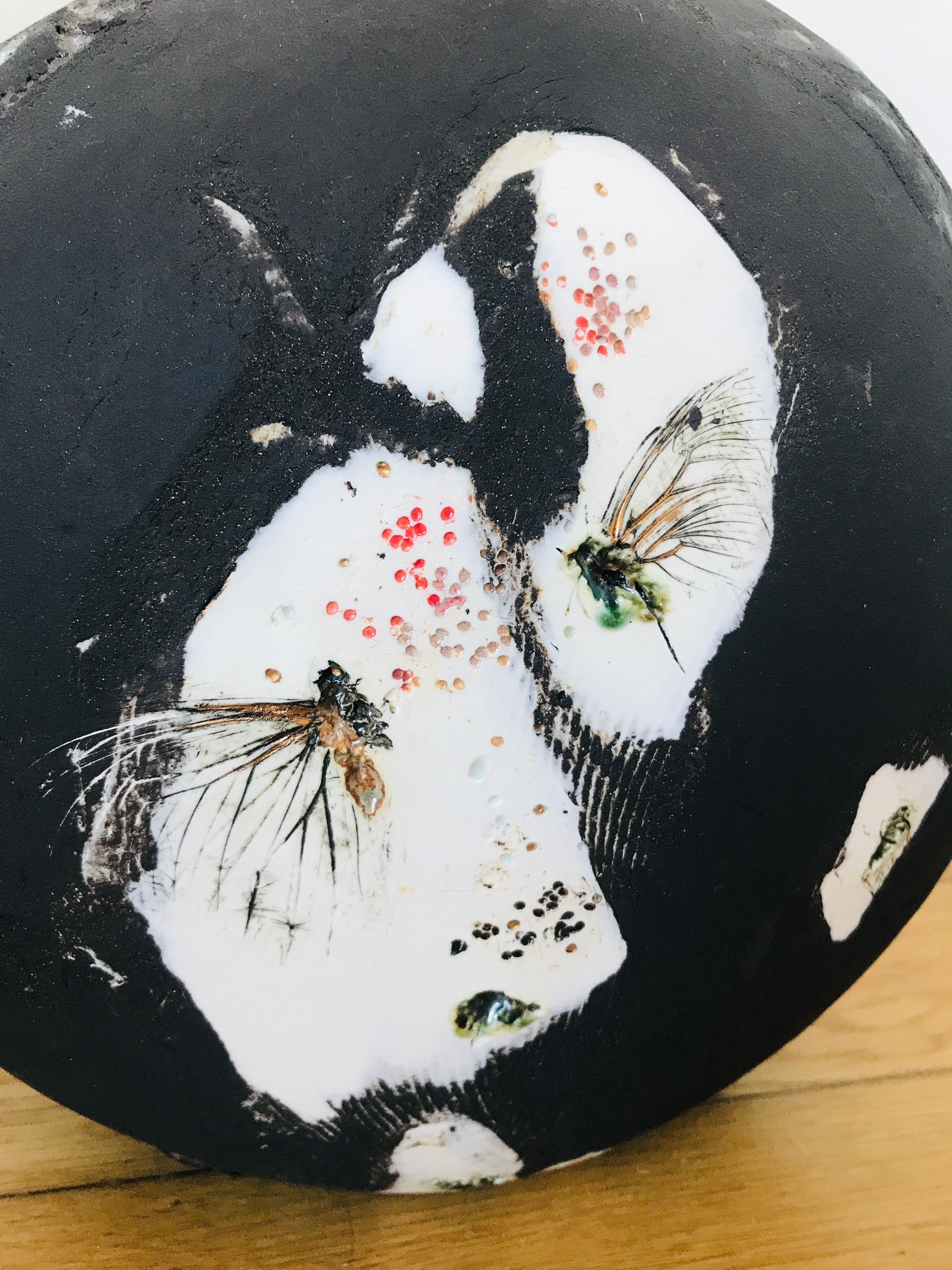 Vase en grès empreinte céramique