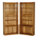 Pair of Robert Mouseman Thompson oak carved bookshelves.