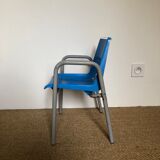 Vintage blue school chair