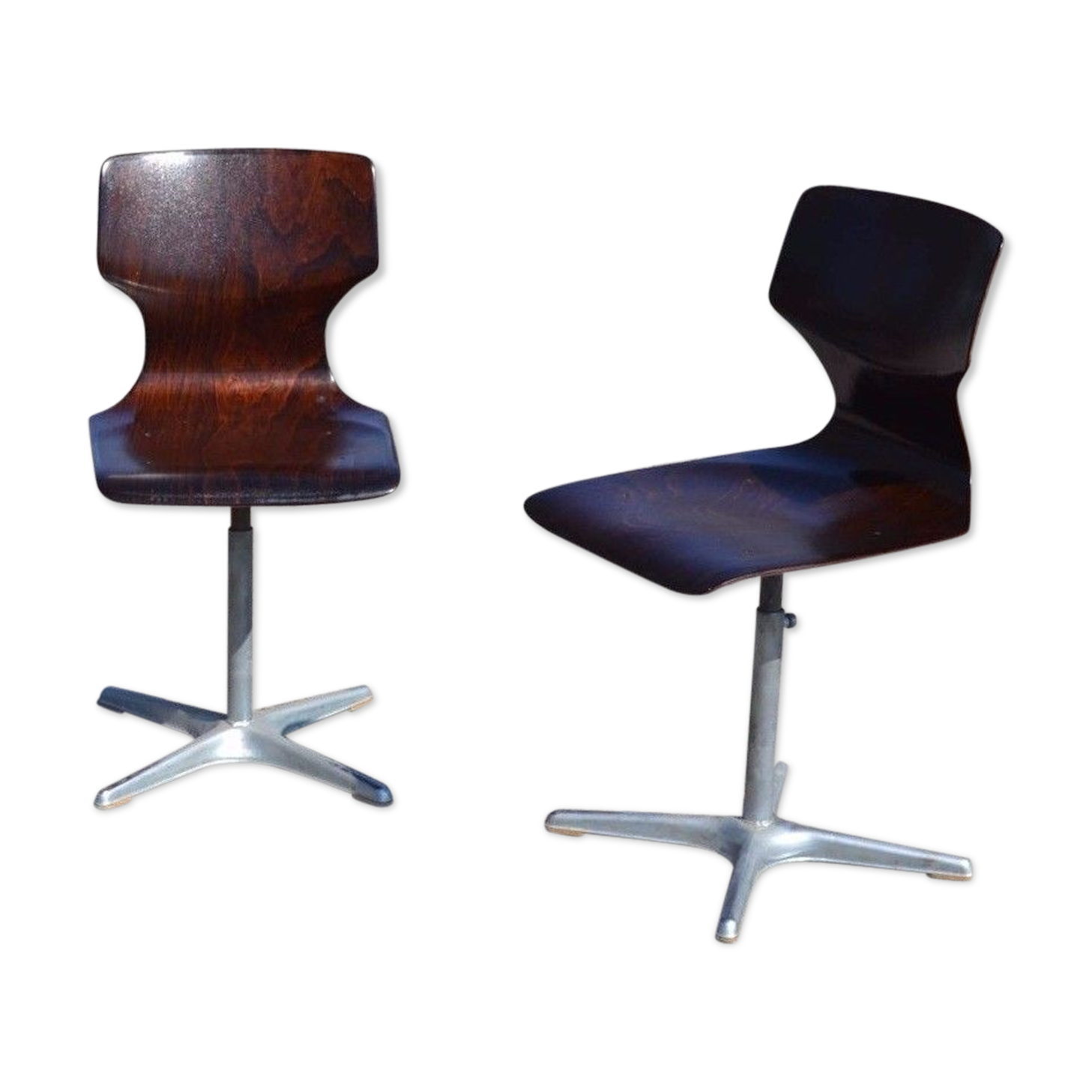 Series of pagholz Adam Stegner for Flötotto child chairs