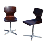 Series of pagholz Adam Stegner for Flötotto child chairs