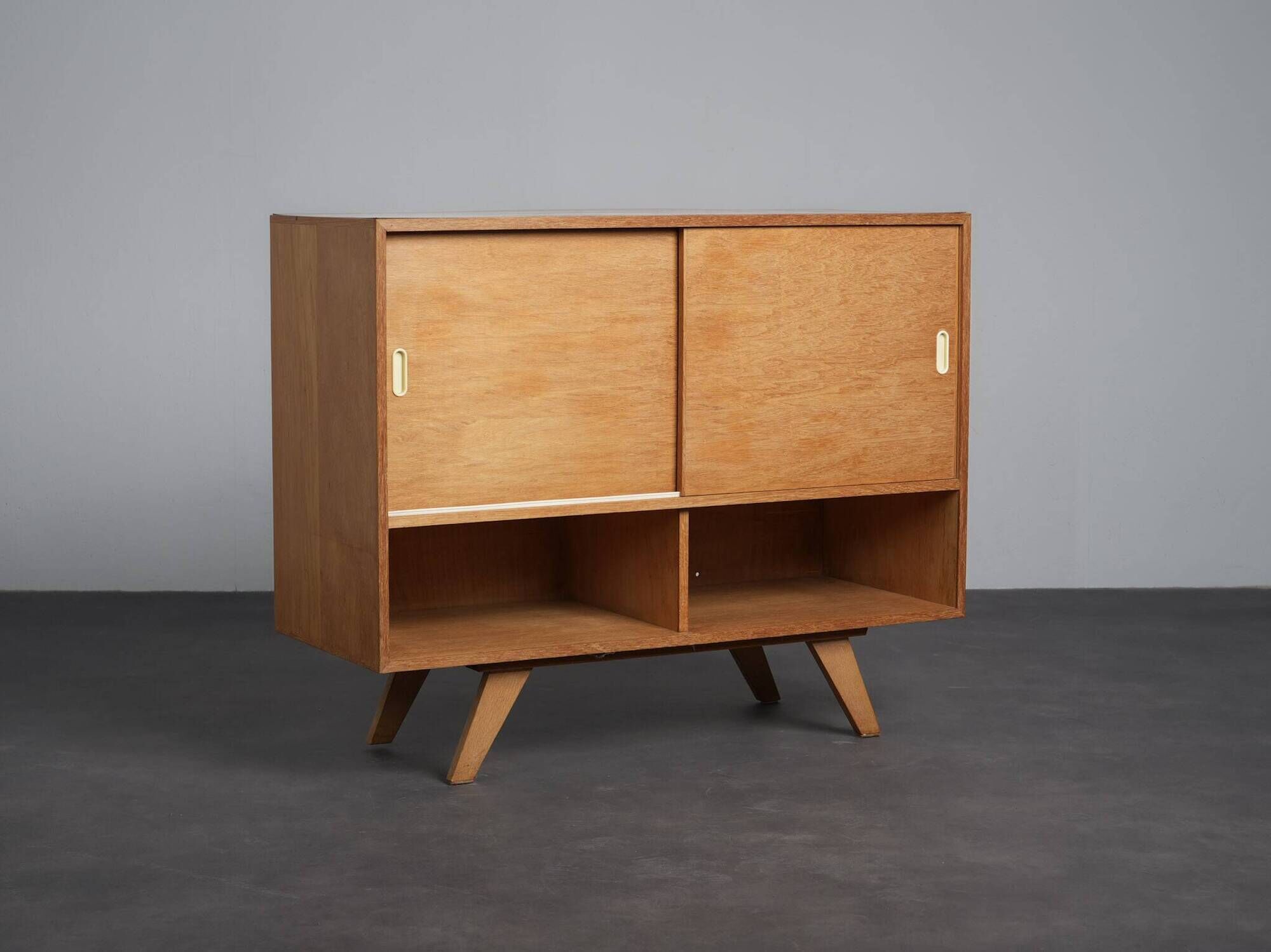 Sideboard with sliding doors, Czechoslovakia, 1960s