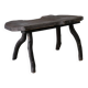 Wabi-sabi rustic dark wood side table | Belgium | Vintage