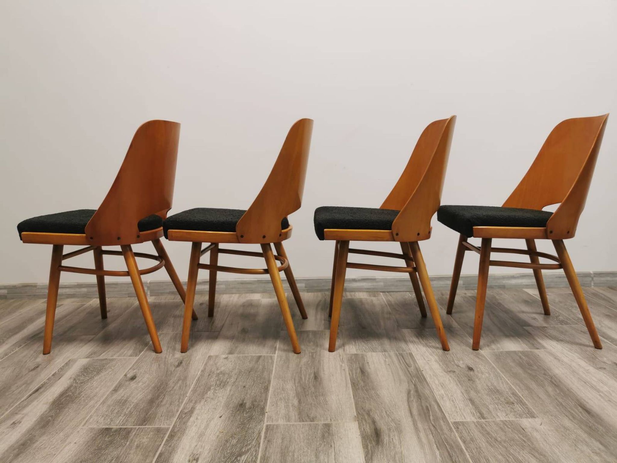 Chaises de Salle à Manger par Radomir Hoffman pour Ton, 1950s, Set de 4