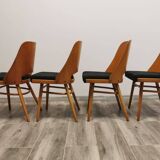 Dining chairs by radomir hoffman for ton, 1950s, set of 4