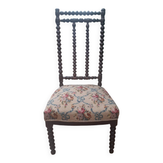 Turned wood chair
