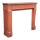 Louis XVI style fireplace in antique red marble, France, circa 1880