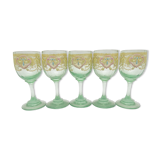 Hand-painted liquor glasses