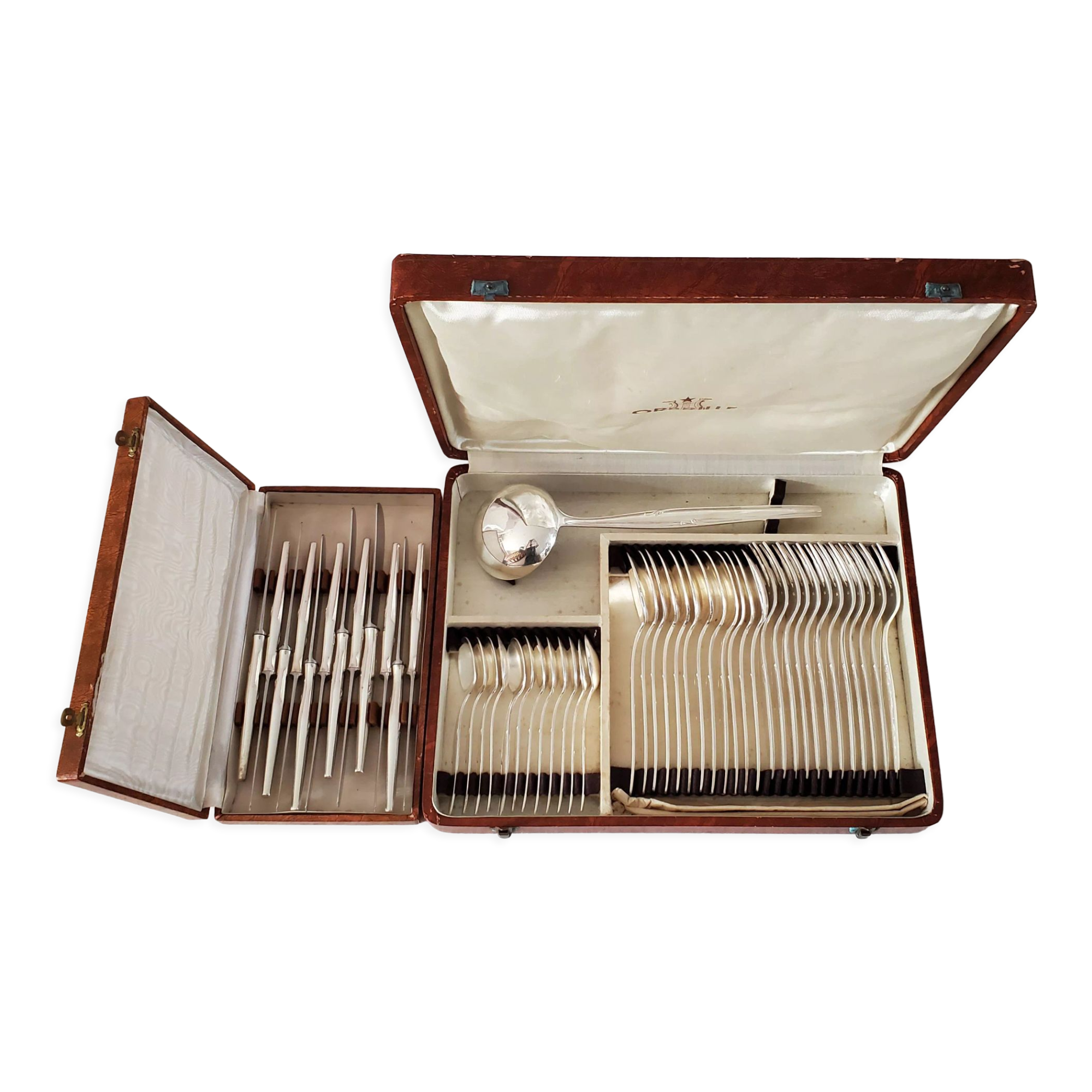 Housewife 47 pieces in silver metal Orbrille