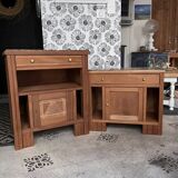 Art Deco vintage bedside tables Jada and Rosa wooden accent furniture