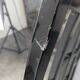 Set of 6 black lacquered Japonese-style chairs.