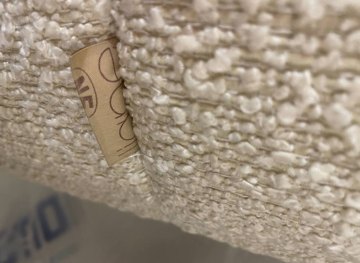 Togo Ligne Roset armchair by Michel Ducaroy in ecru bouclette