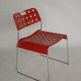 4 chaises "omstak" de Rodney Kinsmann par Bieffeplast, Italie, 1970