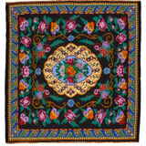 Handmade vintage moldov black kilim 205 cm x 213 cm