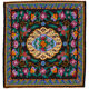Handmade vintage moldov black kilim 205 cm x 213 cm