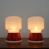 Pair of small table lamps, 1980