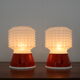 Pair of small table lamps, 1980