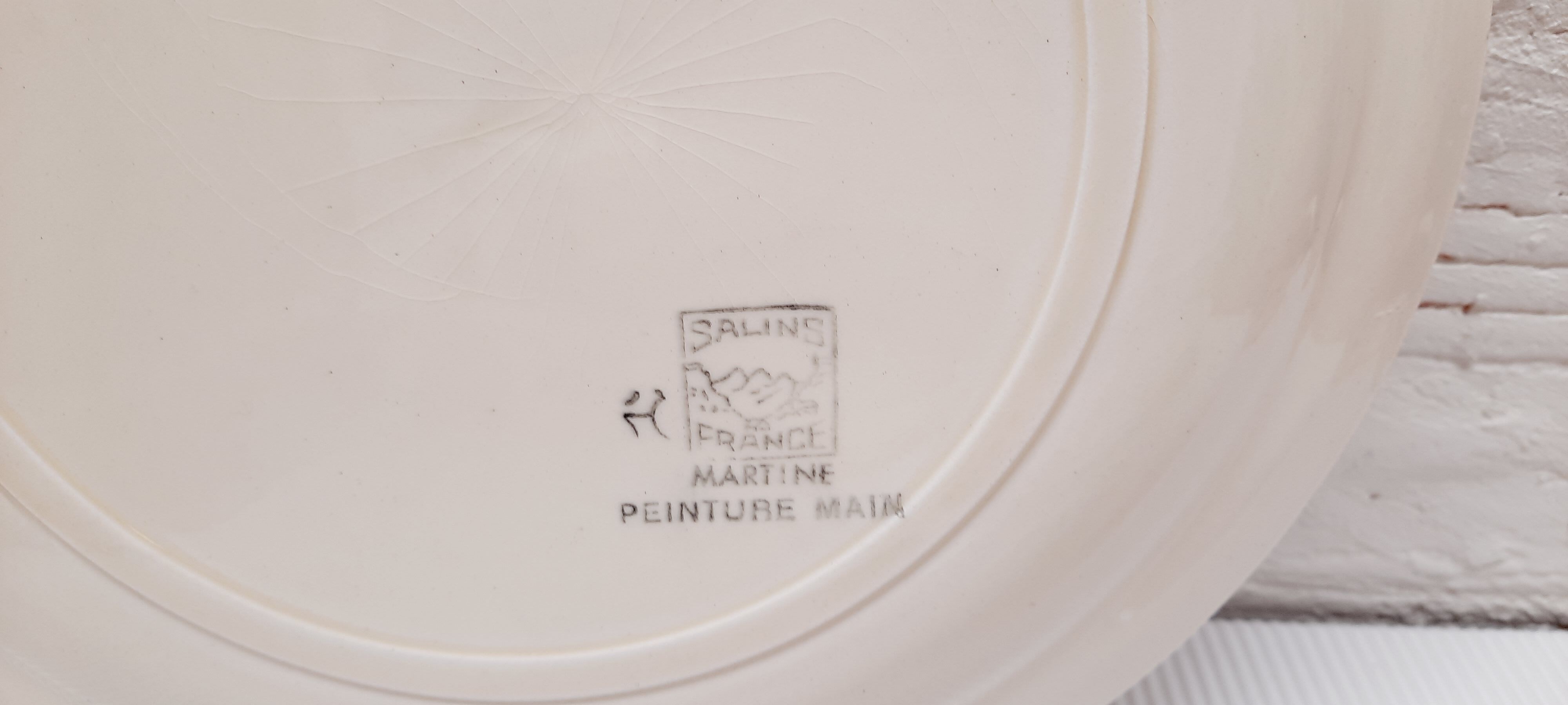 Set 4 flat plates Salins