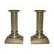 Pair of candlesticks Cailar Bailard silver metal