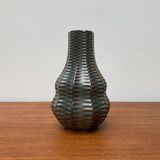 Vintage German brutalist ceramic gourd vase by Heinrich Fuchs for Luisenburg, 1970s.