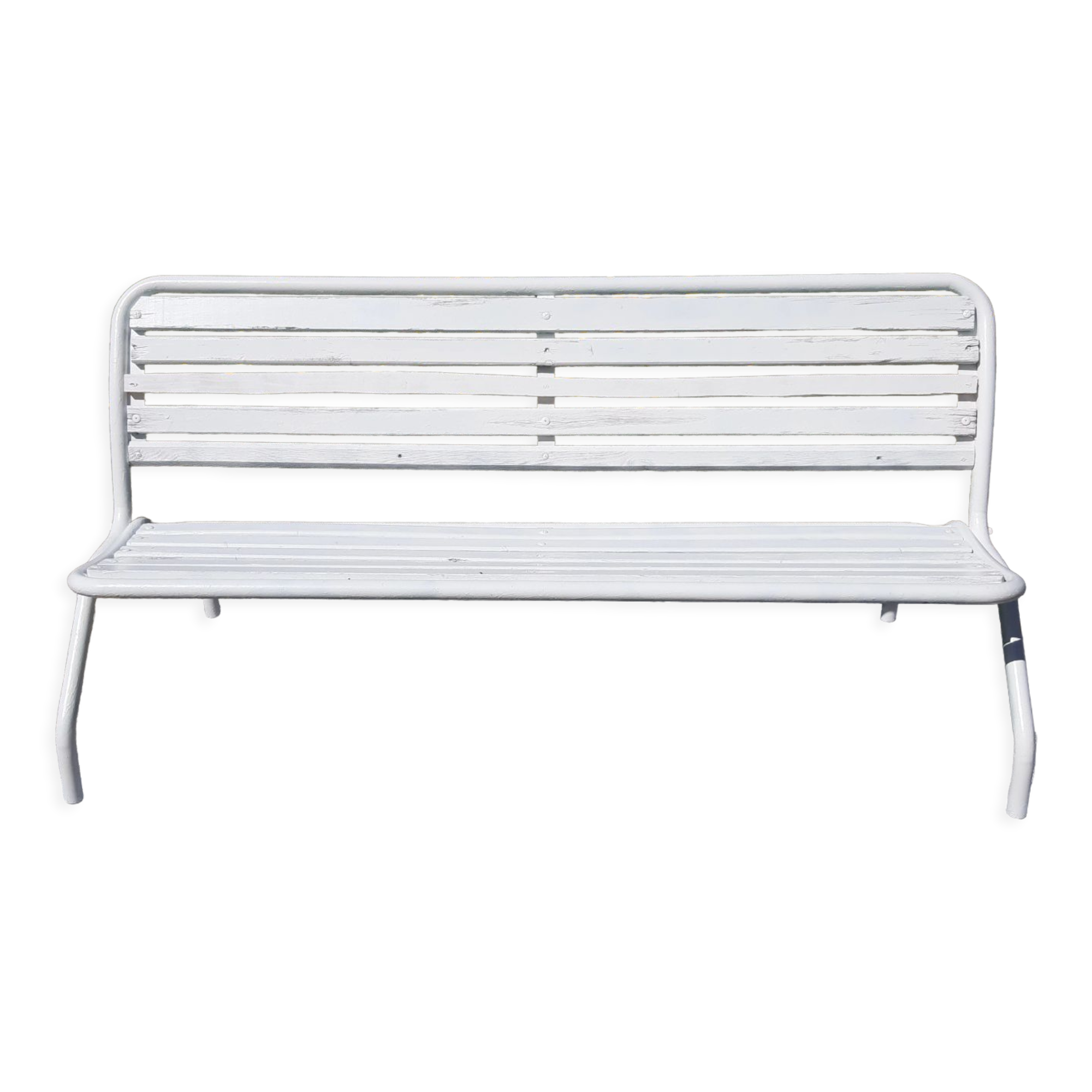 Iron and wood bench of the 50s foldable