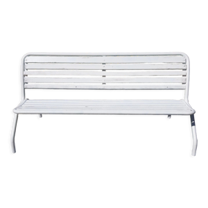 Banc fer et bois des années 50