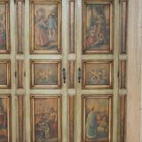 Vintage Italian oak wardrobe