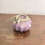 Mercurised Glass Purple Pumpkin Lantern Shabby Chic Romantic
