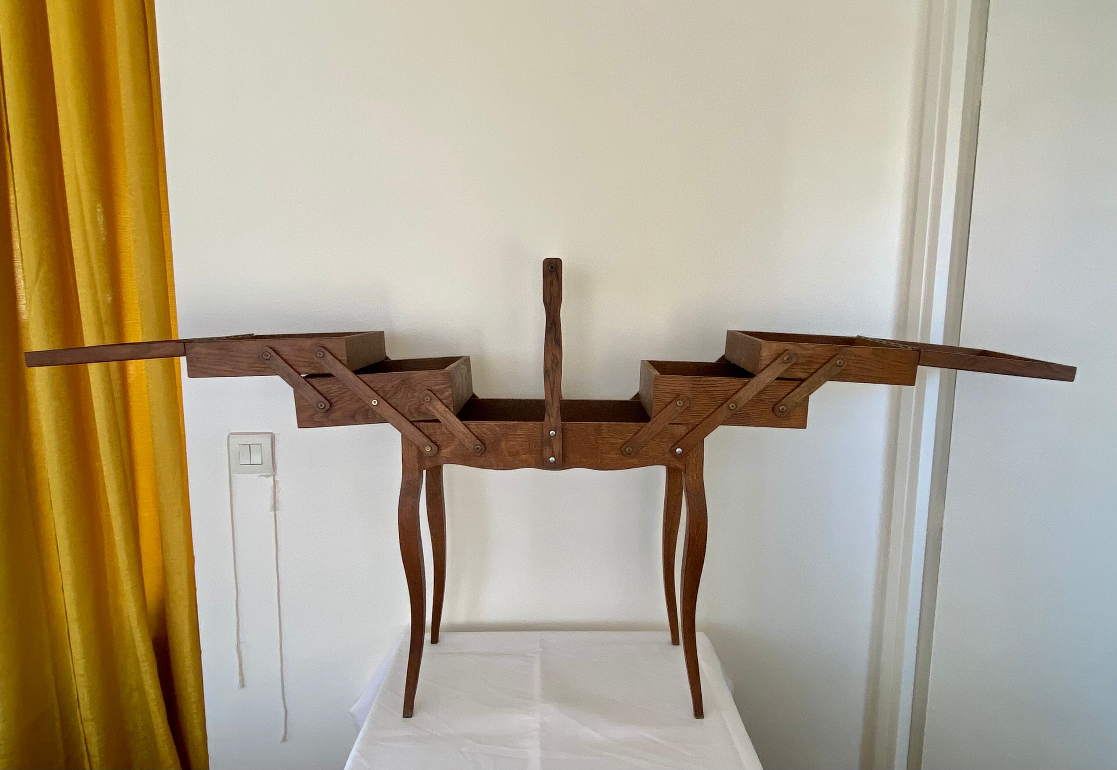 Vintage sewing worker