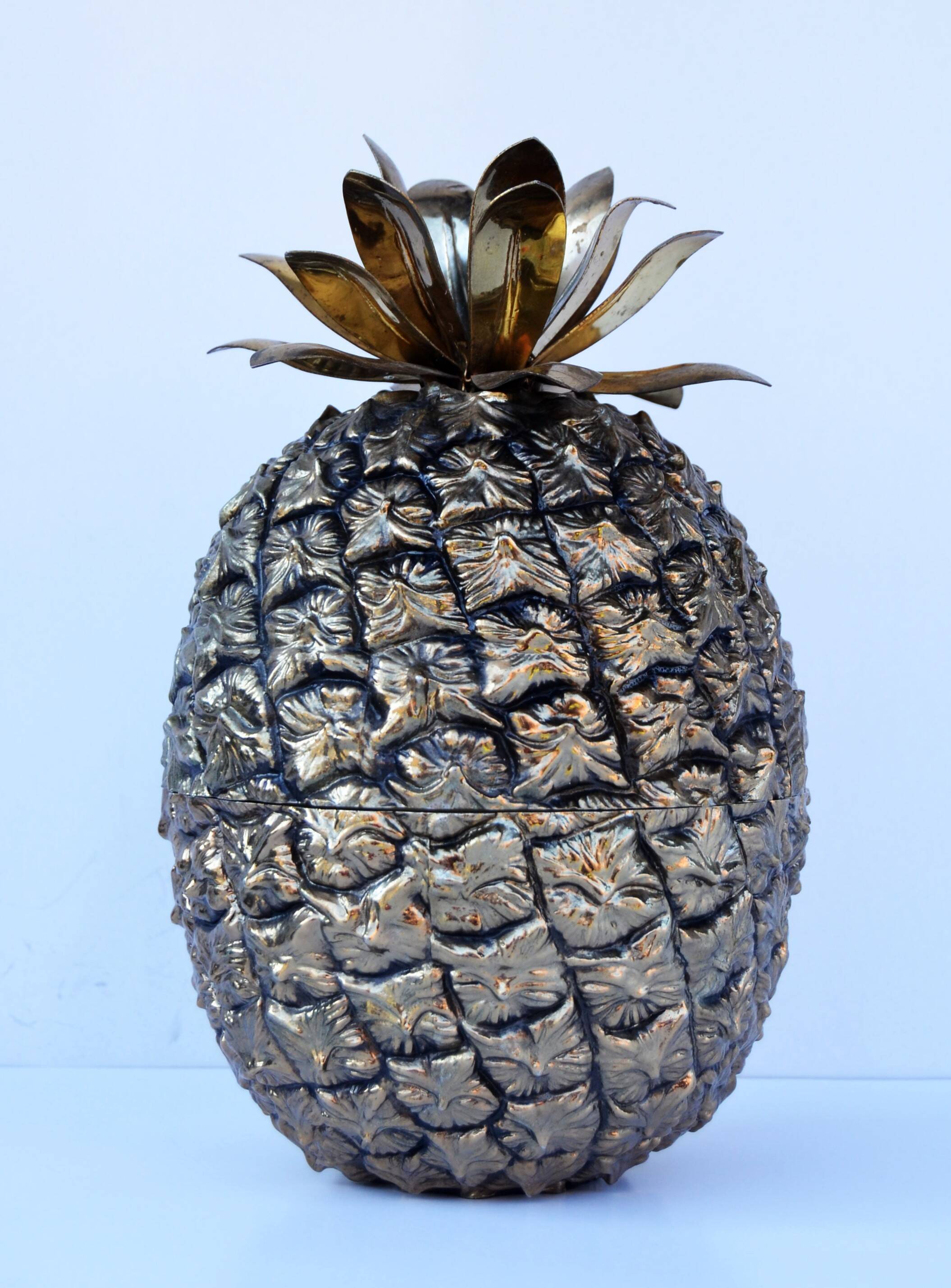 Mid Century Frigotherm Pineapple Shaped Ice Bucket by Hans Turnwald