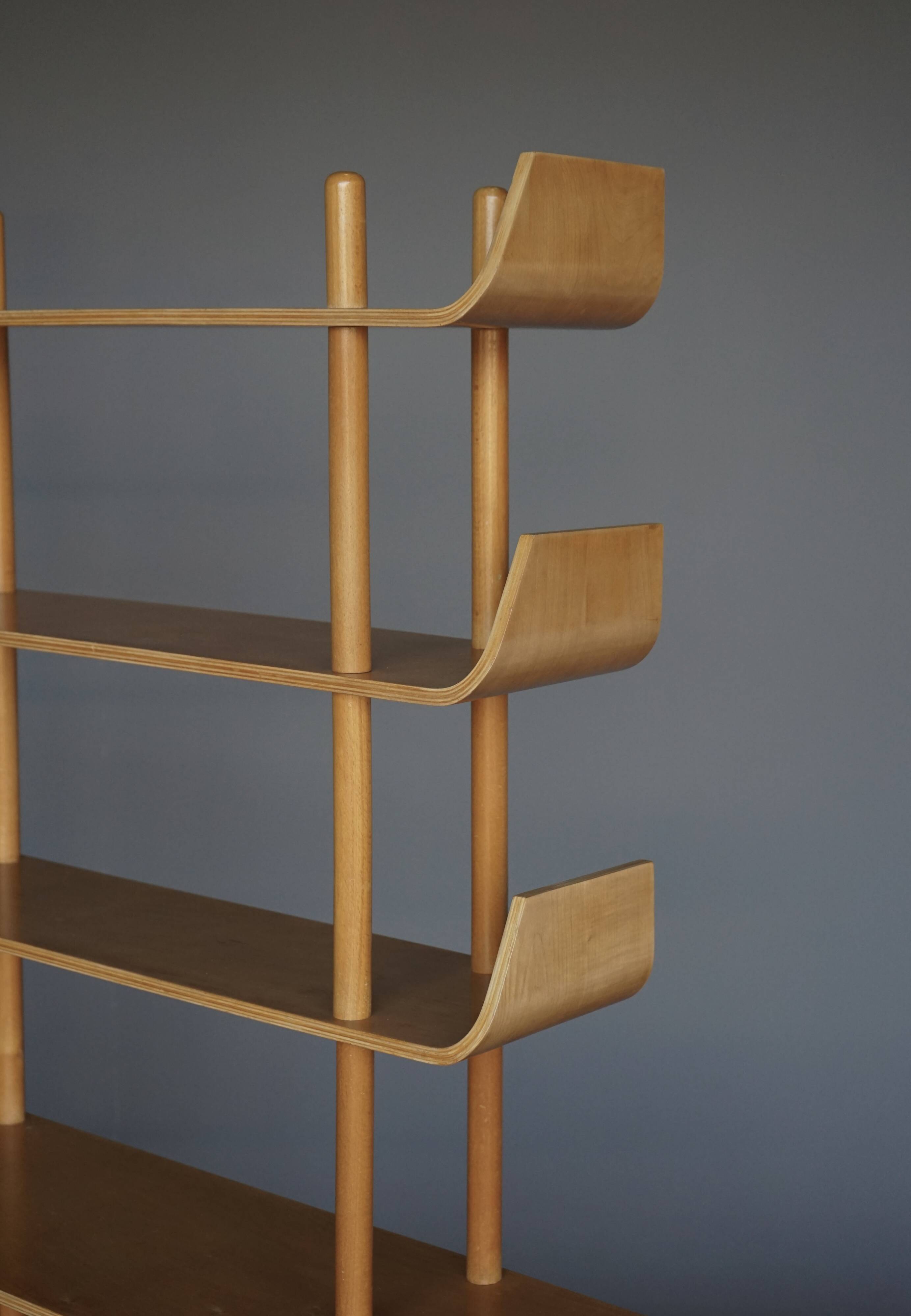 Large bookcase or shelving unit by Willem Lutjens for Gouda de Boer, 1950s
