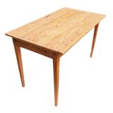 Rustic pine table / desk / spindle legs