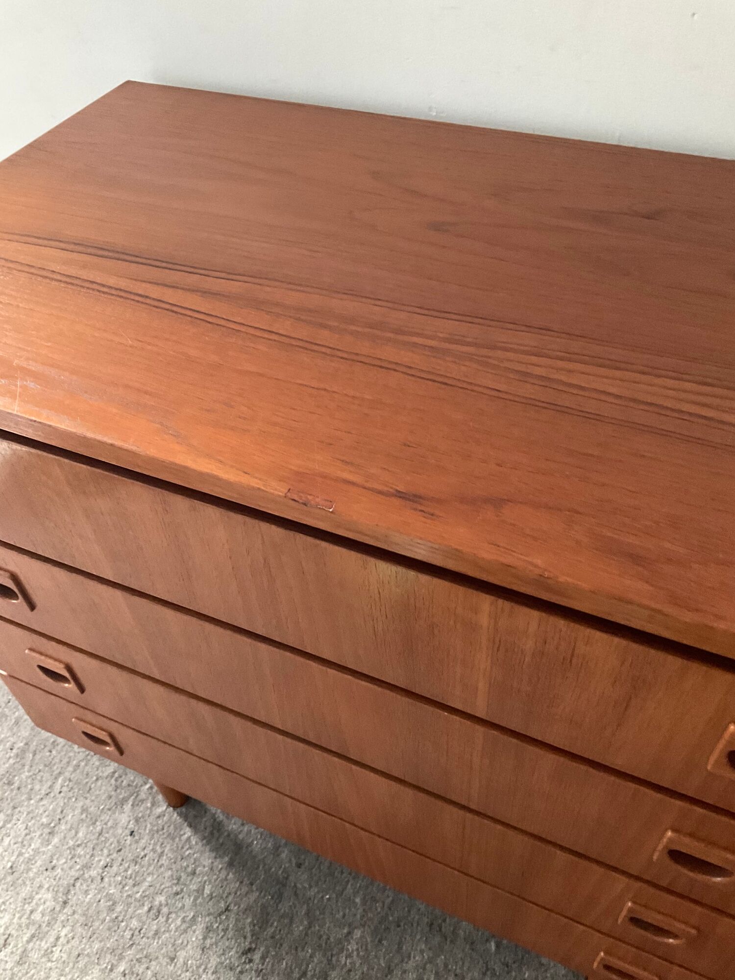 Scandinavian chest of drawers from the 60s in teak