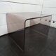 Smoked plexiglass side table from the 70s