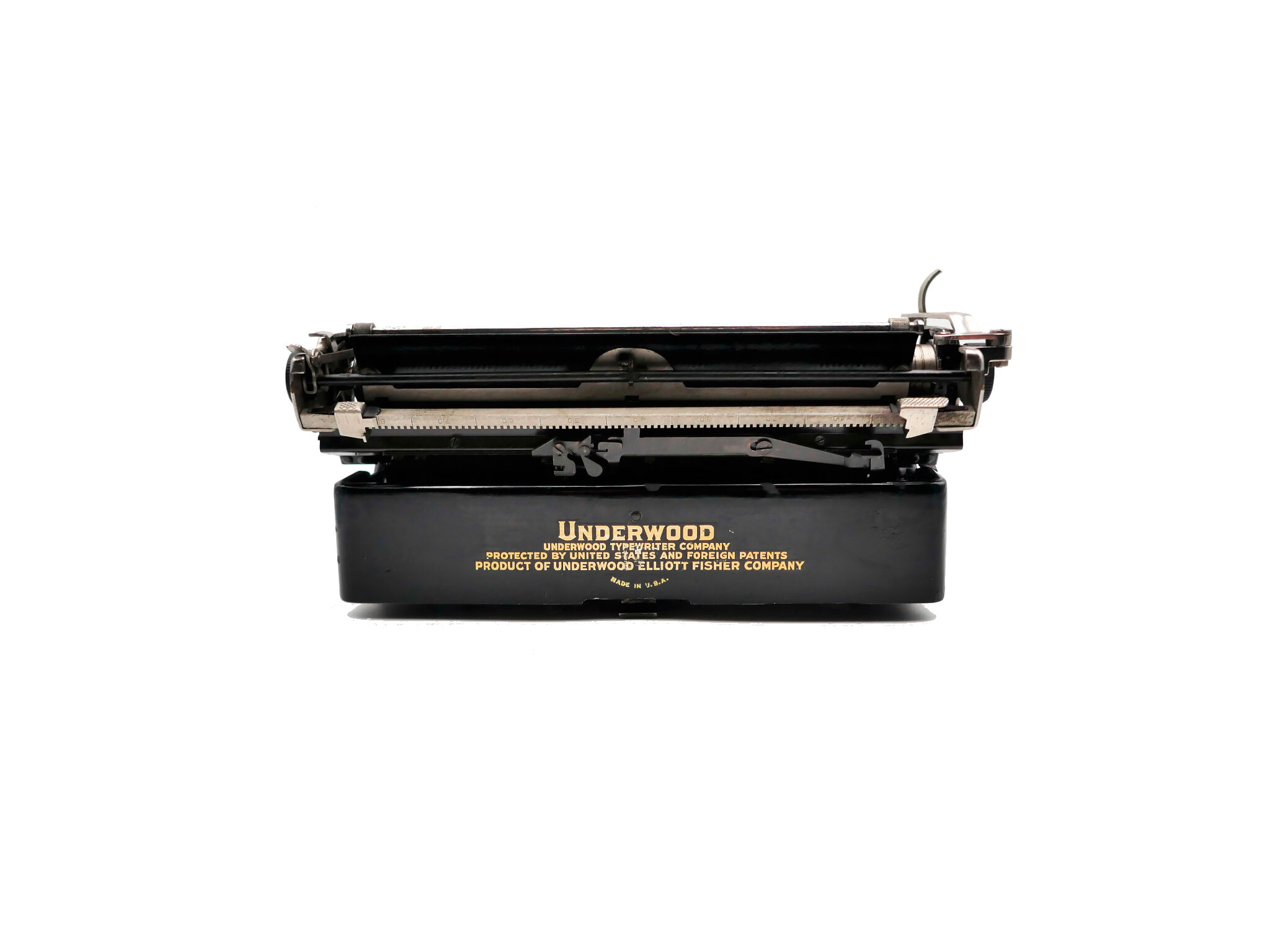 Underwood Portable 4 Bank Typewriter Revised New Black Ribbon 1930