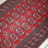 Tapis Vintage Bukhara Uzbek en Laine, Années 1960, Élégance Authentique