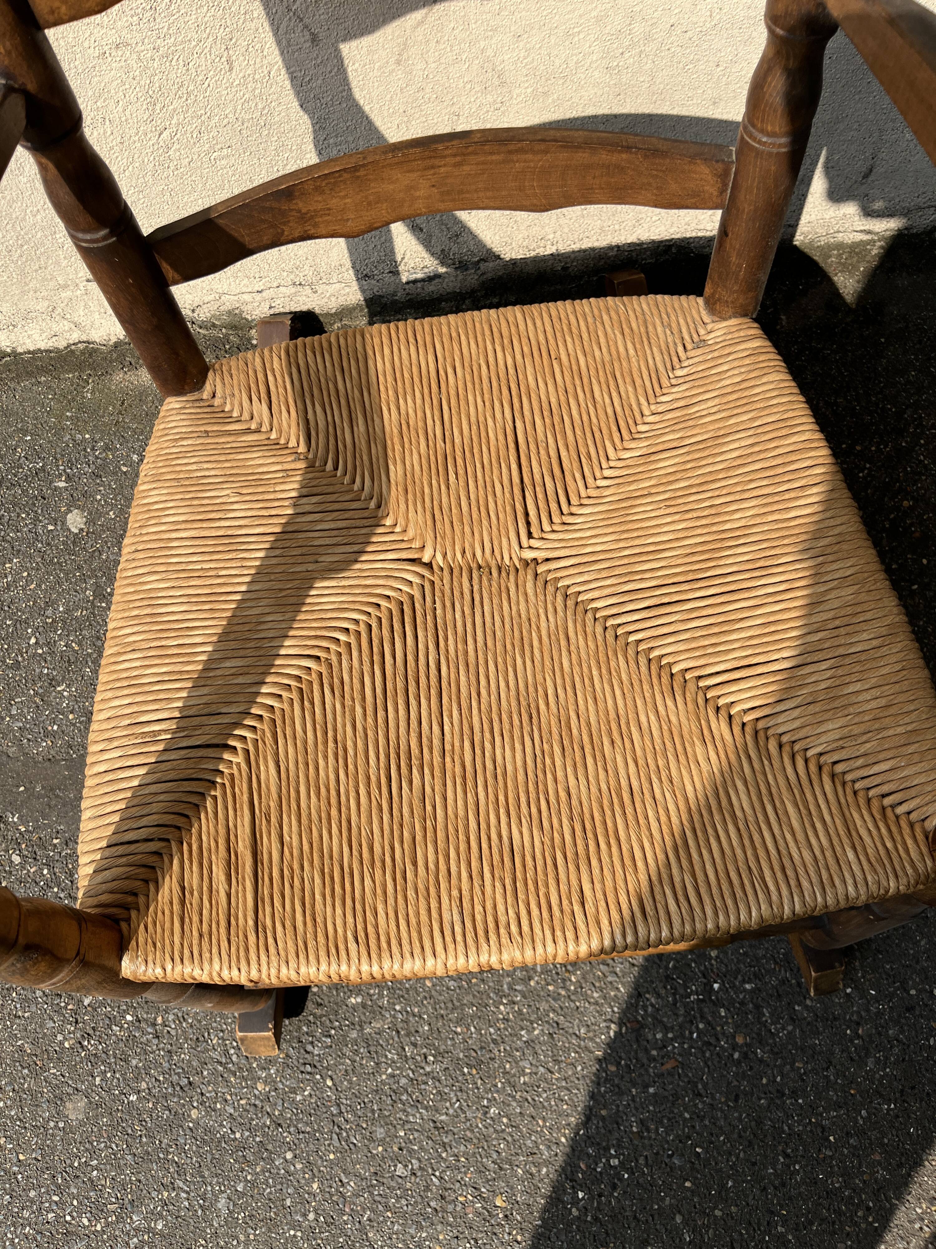 Wooden rocking chair