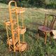 Rattan and bamboo plant rack from the 70s
