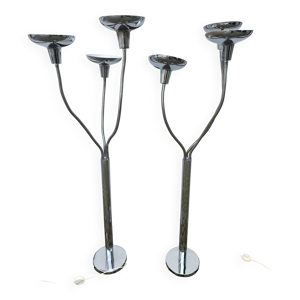 paire de lampadaires - space age