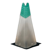 Lampe en verre de Murano et métal, Italie 1980