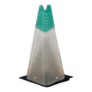 Lampe en verre de Murano et métal, Italie 1980