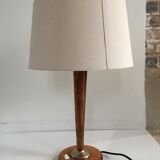 Chic wooden office lampe 1960