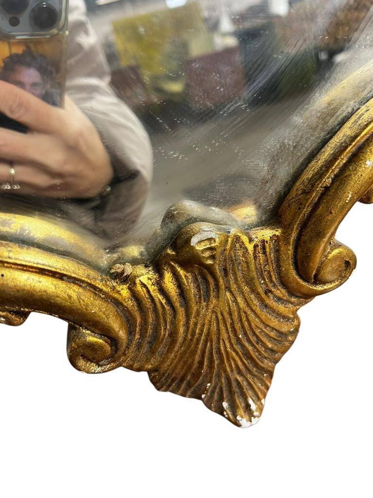 Vintage gold baroque wall mirror