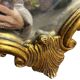 Vintage gold baroque wall mirror