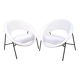 Pair of Saturn armchairs by Geneviève Dangles and Christian Defrance.